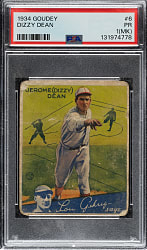 1934 R320 Goudey #6 Dizzy Dean PSA POOR 1 (MK)
