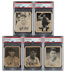 1939 R334 Play Ball Hall of Fame PSA-Graded Collection (5)