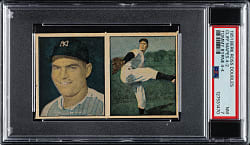 1951 Berk Ross #4-2/4-4 Mapes/Byrnes Complete Panel PSA NM 7
