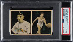1951 Berk Ross #3-9/3-11 Waitkus/Unruh Complete Panel PSA EX-MT 6