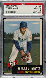 1953 Topps #244 Willie Mays PSA VG-EX 4