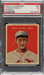 1932 R328 U.S. Caramel #30 Frankie Frisch PSA VG 3