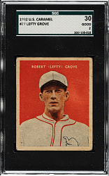 1932 R328 U.S. Caramel #27 Lefty Grove SGC GOOD 30