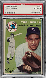 1954 Topps #50 Yogi Berra PSA VG-EX 4