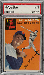 1954 Topps #1 Ted Williams PSA EX 5