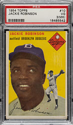 1954 Topps #10 Jackie Robinson PSA VG 3 (MK)