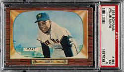 1955 Bowman #184 Willie Mays PSA EX 5