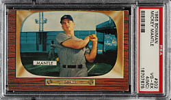 1955 Bowman #202 Mickey Mantle PSA VG-EX 4 (MC)