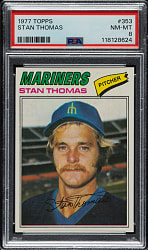 1977 Topps #353 Stan Thomas PSA NM-MT 8