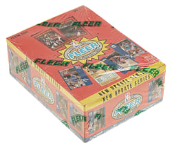 1991-1992 Fleer Basketball Update Series Factory-Sealed Unopened Wax Box (36 Packs)