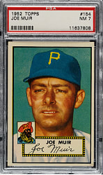 1952 Topps #154 John Muir PSA NM 7