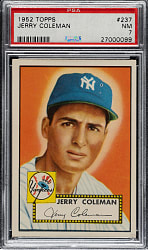 1952 Topps #237 Jerry Coleman PSA NM 7