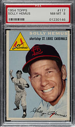 1954 Topps #117 Solly Hemus PSA NM-MT 8