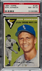 1954 Topps #146 Don Johnson PSA NM-MT 8