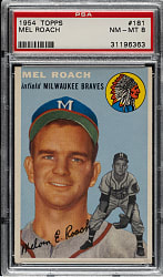 1954 Topps #181 Mel Roach PSA NM-MT 8