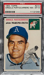 1954 Topps #214 Arnold Portocarrero PSA NM-MT 8