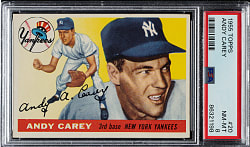 1955 Topps #20 Andy Carey PSA NM-MT 8