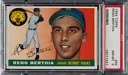 1955 Topps #94 Reno Bertoia PSA NM-MT 8