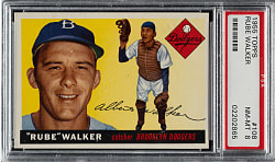 1955 Topps #108 Rube Walker PSA NM-MT 8