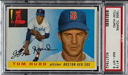 1955 Topps #116 Tom Hurd PSA NM-MT 8