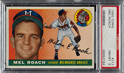 1955 Topps #117 Mel Roach PSA NM-MT 8