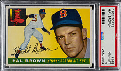 1955 Topps #148 Hal Brown PSA NM-MT 8