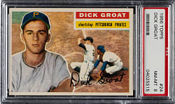 1956 Topps #24 Dick Groat White Back PSA NM-MT 8