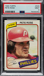 1980 Topps #540 Pete Rose PSA MINT 9