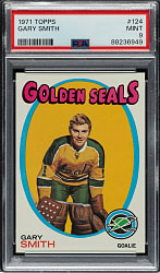 1971-1972 Topps Hockey #124 Gary Smith PSA MINT 9
