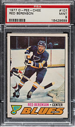 1977-1978 O-Pee-Chee Hockey #107 Red Berenson PSA MINT 9