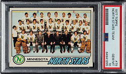 1977-1978 Topps Hockey #79 Minnesota North Stars Team PSA GEM MINT 10