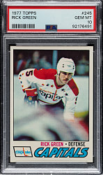 1977-1978 Topps Hockey #245 Rick Green PSA GEM MINT 10