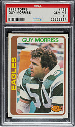 1978 Topps Football #468 Guy Morriss PSA GEM MINT 10