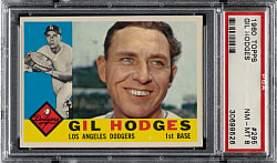 1960 Topps #295 Gil Hodges PSA NM-MT 8