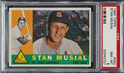 1960 Topps #250 Stan Musial PSA NM-MT 8