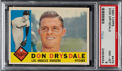 1960 Topps #475 Don Drysdale PSA NM-MT 8