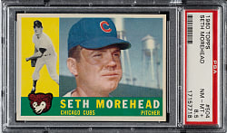 1960 Topps #504 Seth Morehead PSA NM-MT+ 8.5