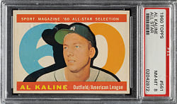 1960 Topps #561 Al Kaline All-Star PSA NM-MT 8