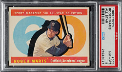 1960 Topps #565 Roger Maris All-Star PSA NM-MT 8