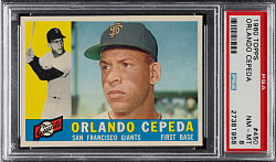 1960 Topps #450 Orlando Cepeda PSA NM-MT 8
