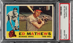 1960 Topps #420 Ed Mathews PSA NM-MT 8