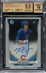 2014 Bowman Chrome Prospect Autographs #BCAP-KB Kris Bryant BGS GEM MINT 9.5 with GEM MINT 10 Signature