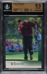 2001 Upper Deck Golf #1 Tiger Woods BGS GEM MINT 9.5