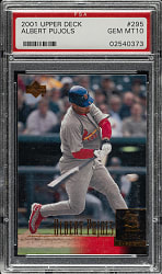 2001 Upper Deck #295 Albert Pujols Rookie PSA GEM MINT 10