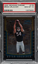 2000 Bowman Chrome Football #178 Brian Urlacher Rookie PSA GEM MINT 10