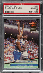1992-1993 Fleer Ultra Basketball #328 Shaquille O'Neal Rookie PSA GEM MINT 10