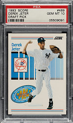 1993 Score #489 Derek Jeter Rookie PSA GEM MINT 10