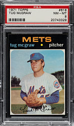 1971 Topps #618 Tug McGraw PSA NM-MT 8