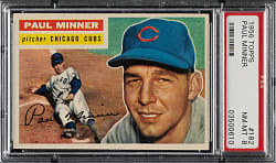 1956 Topps #182 Paul Minner PSA NM-MT 8