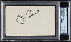Yogi Berra Signed Index Card - PSA/DNA